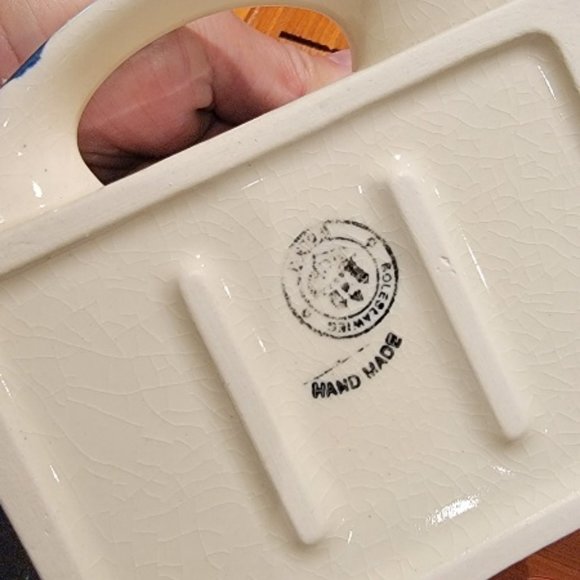 French Kitchen Porcelain & Wooden Wall Shelf Kitchen Apothecary Cabinet - Picture 7 of 15